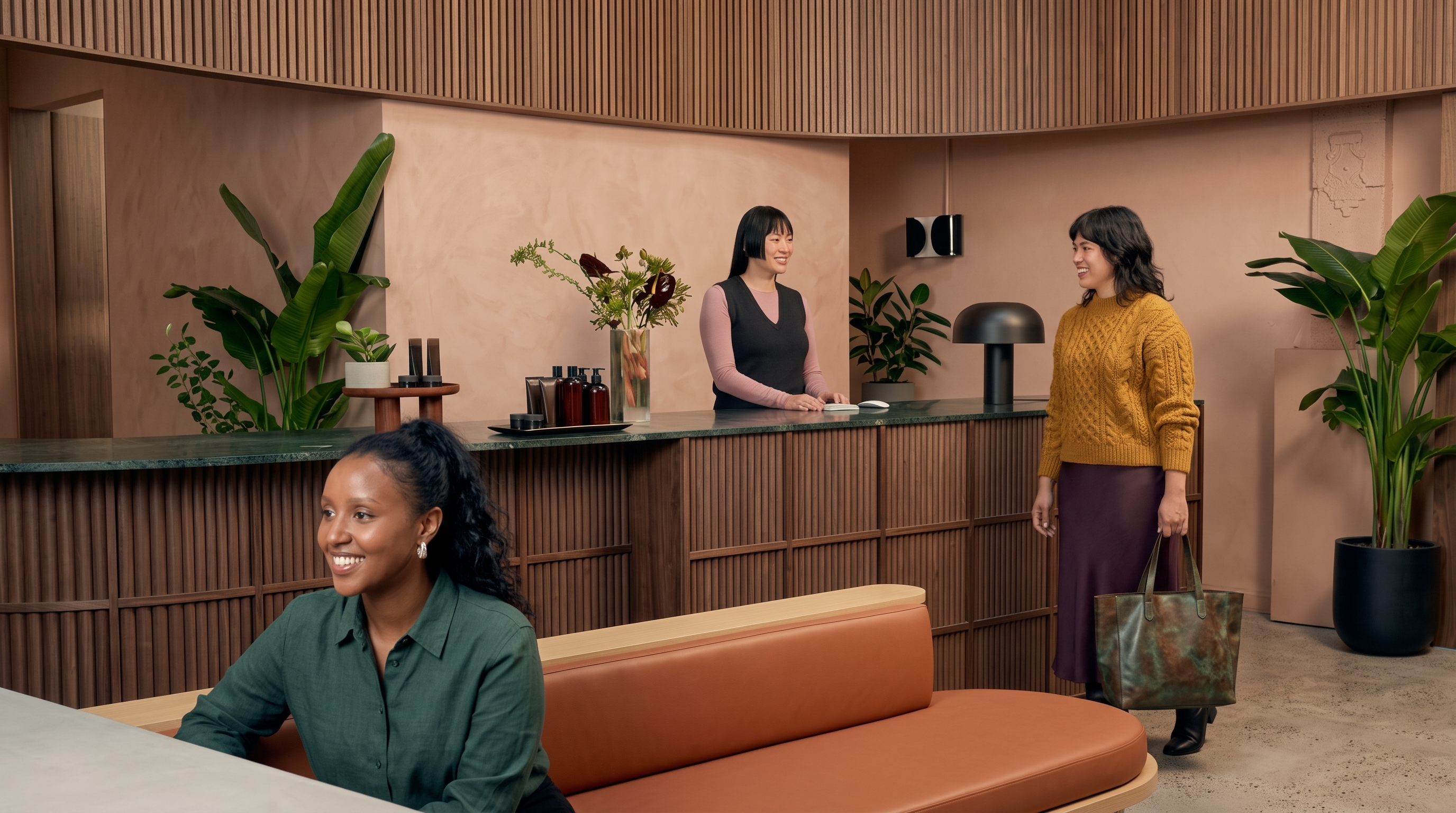 Salon reception desk